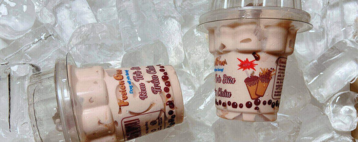 kem ly trà sữa trân châu